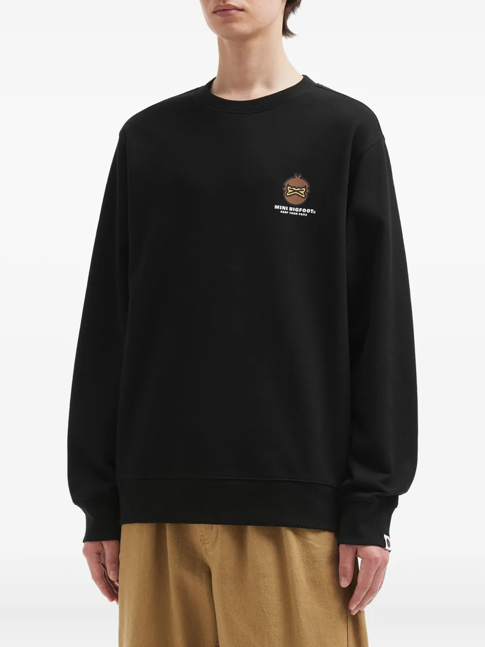 FINGERCROXX Sweater met print - Zwart
