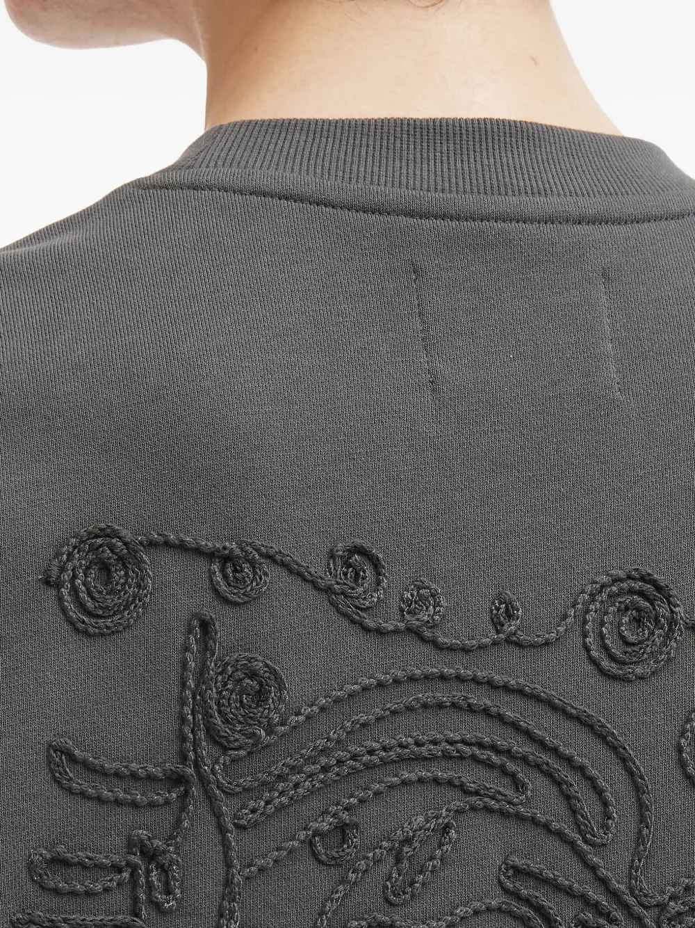 Musium Div. Embroidered Sweatshirt In Gray