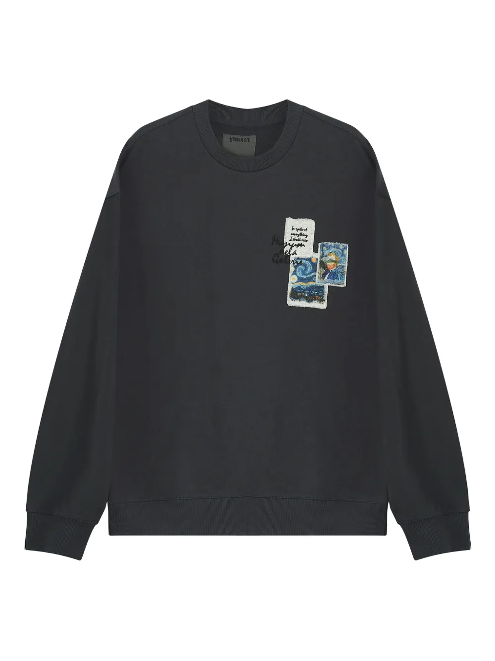 Musium Div. Embroidered Sweatshirt In Gray