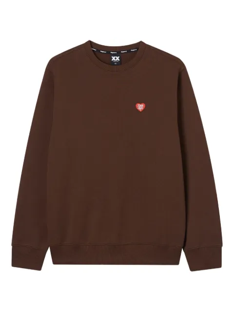 FINGERCROXX heart-embroidered sweatshirt