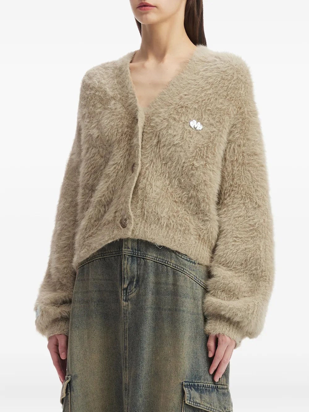 Musium Div. Vest met V-hals Bruin