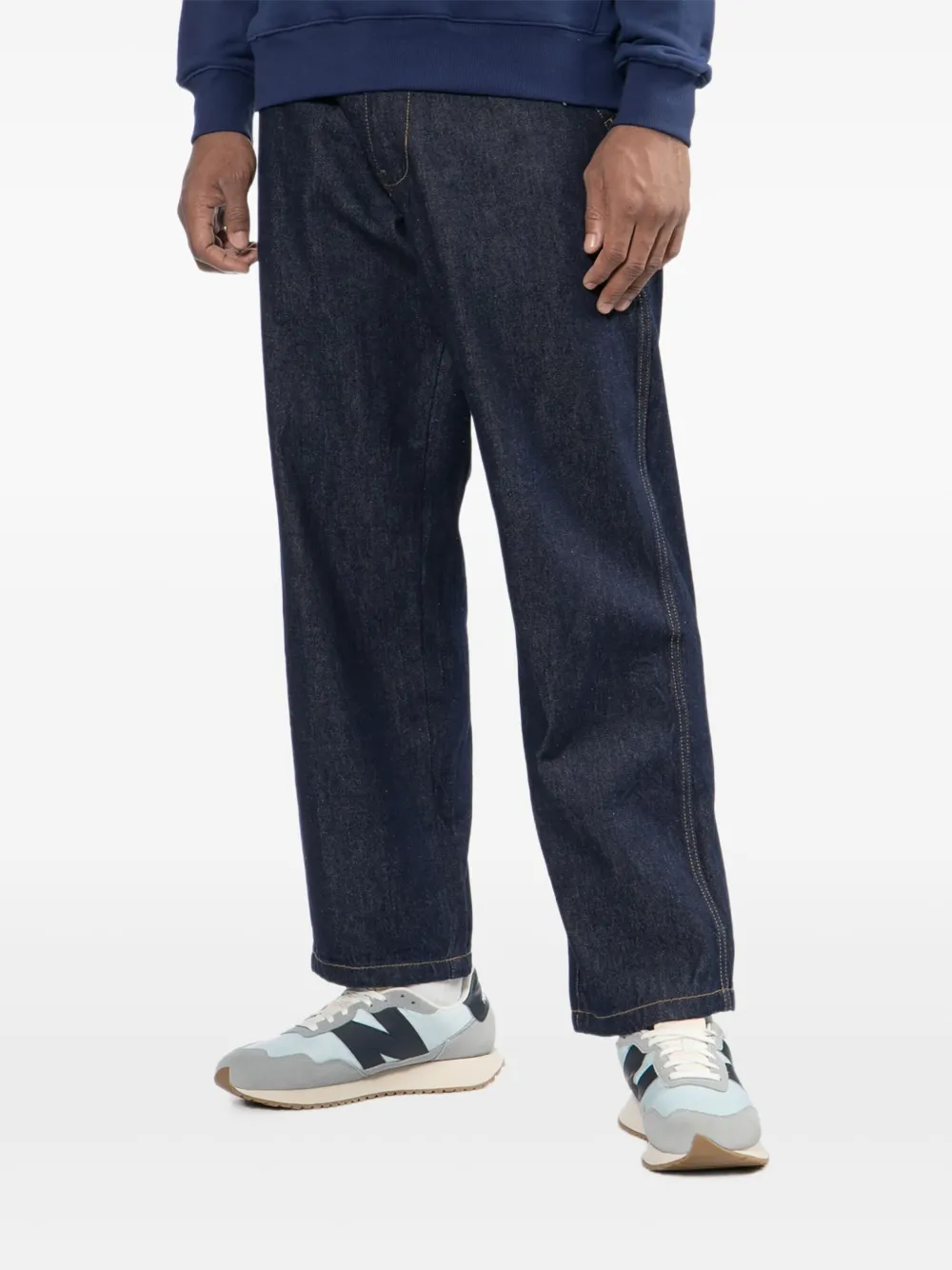 CHOCOOLATE Jeans met logopatch Blauw