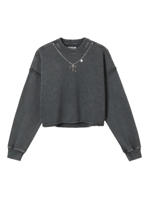 Musium Div. raw cut-edge cotton sweatshirt