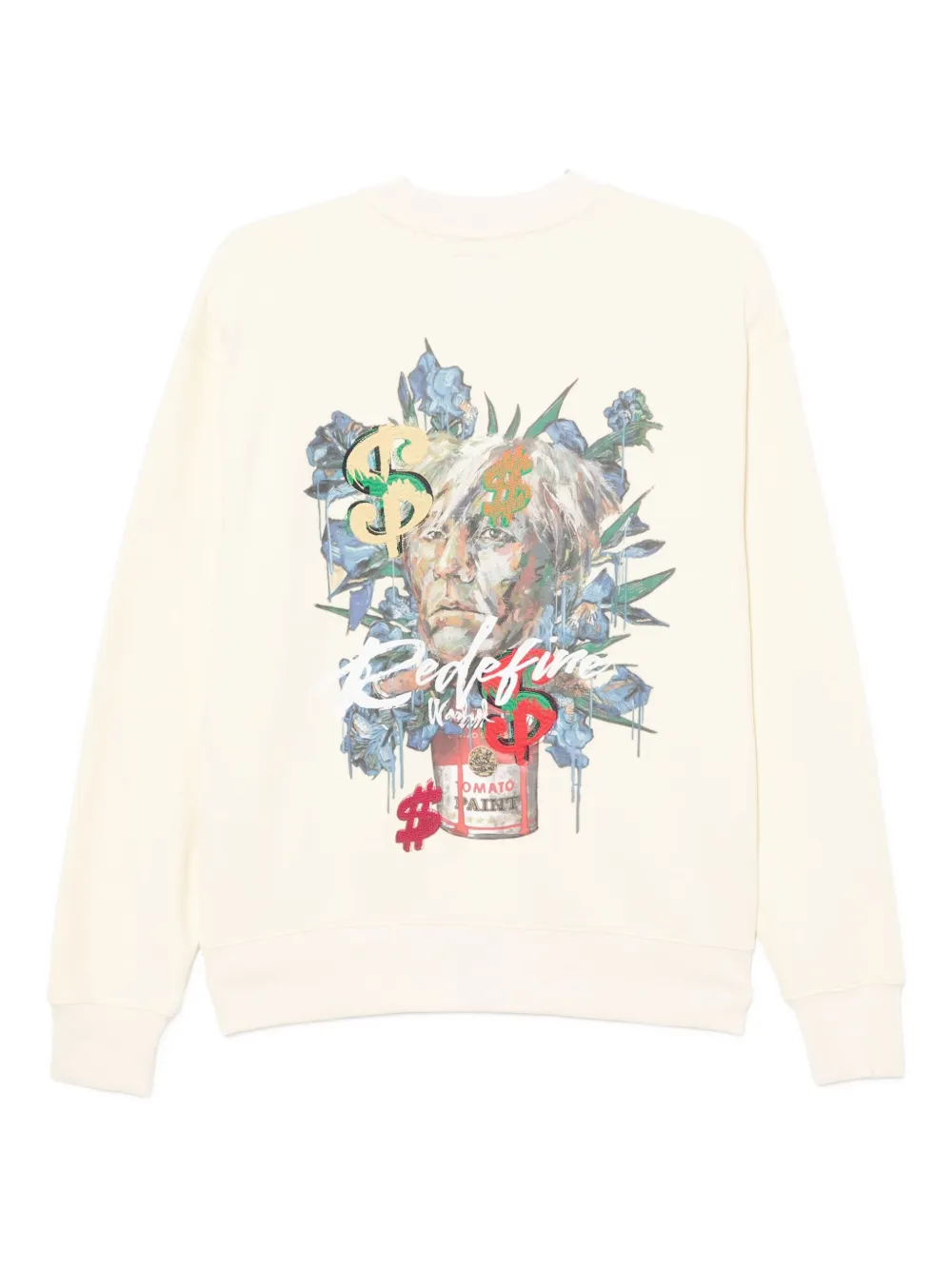 Musium Div. Sweater met print - Geel