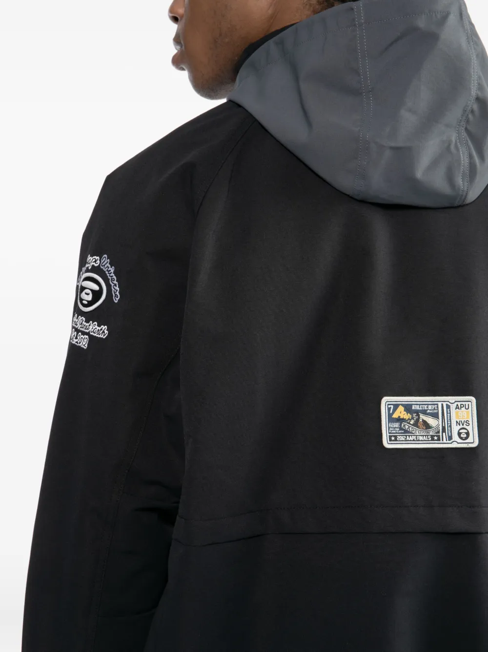 Aape By A Bathing Ape Logo-patched Jacket In Black