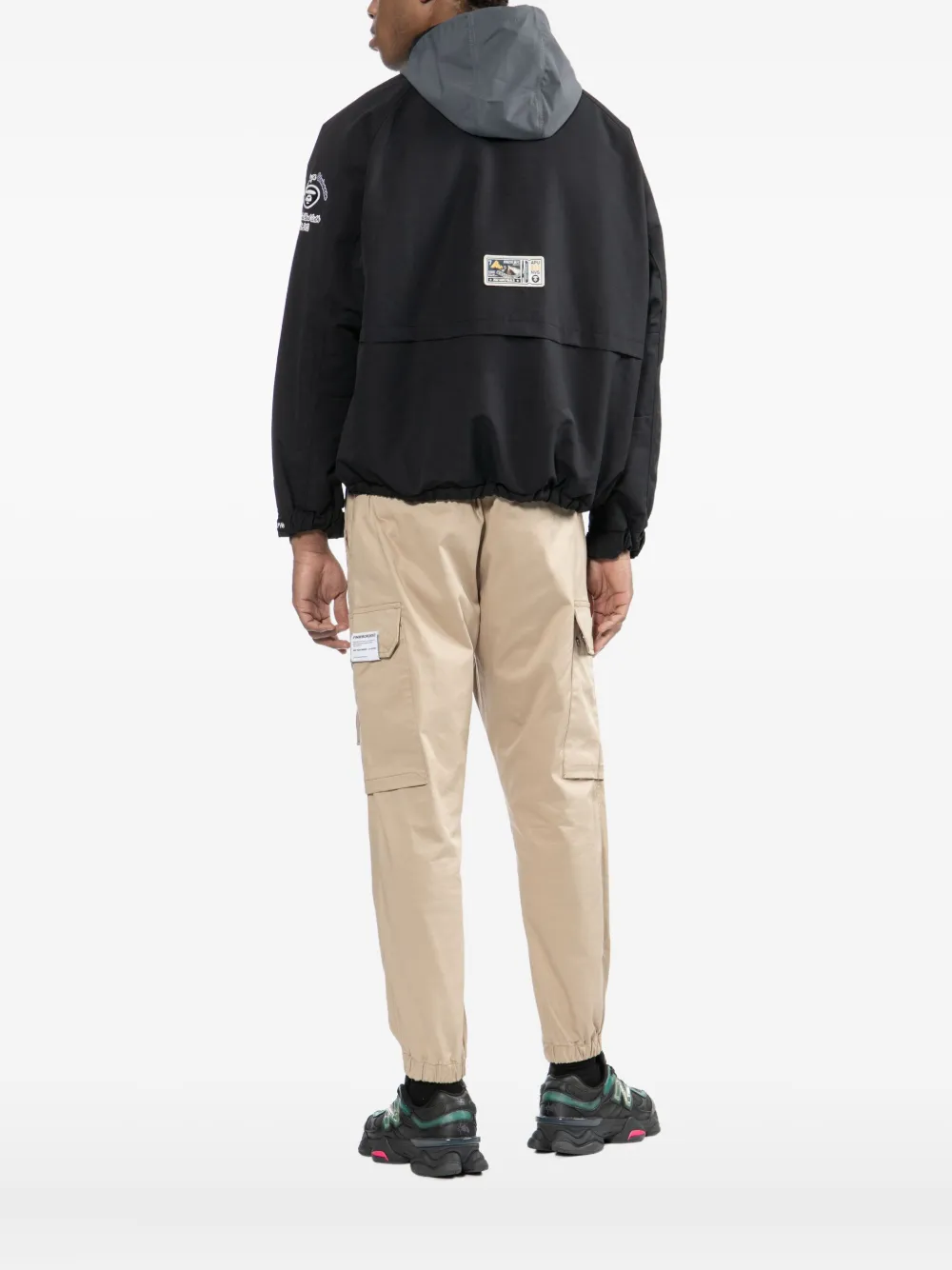 Aape By A Bathing Ape Logo-patched Jacket In Black