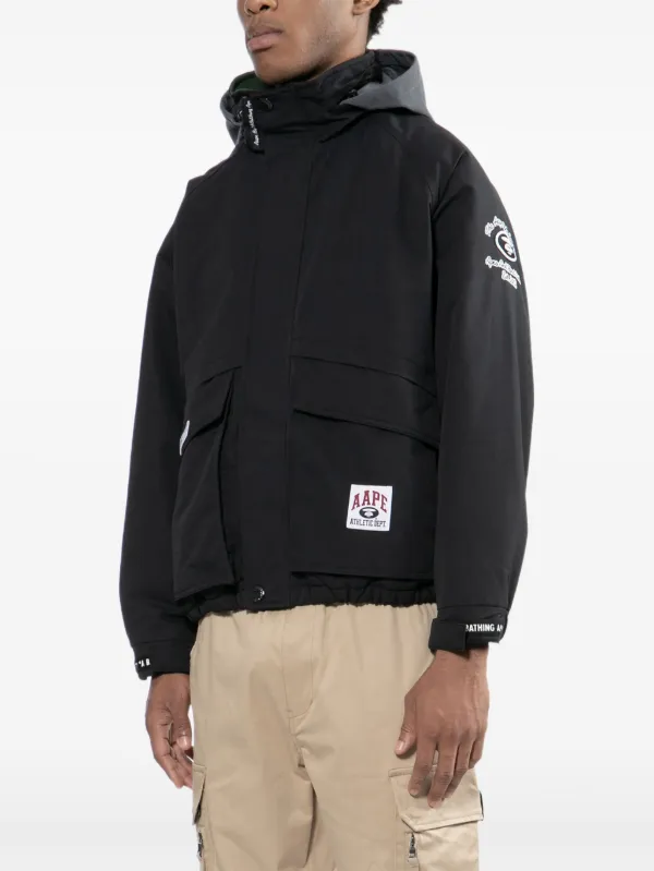 AAPE BY *A BATHING APE® logo-patched Jacket | Black | FARFETCH