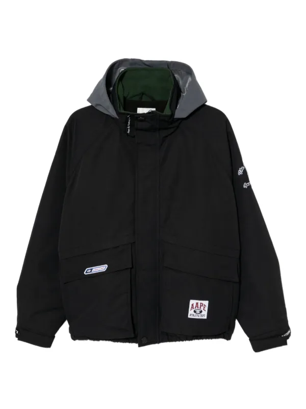 AAPE BY *A BATHING APE® logo-patched Jacket | Black | FARFETCH