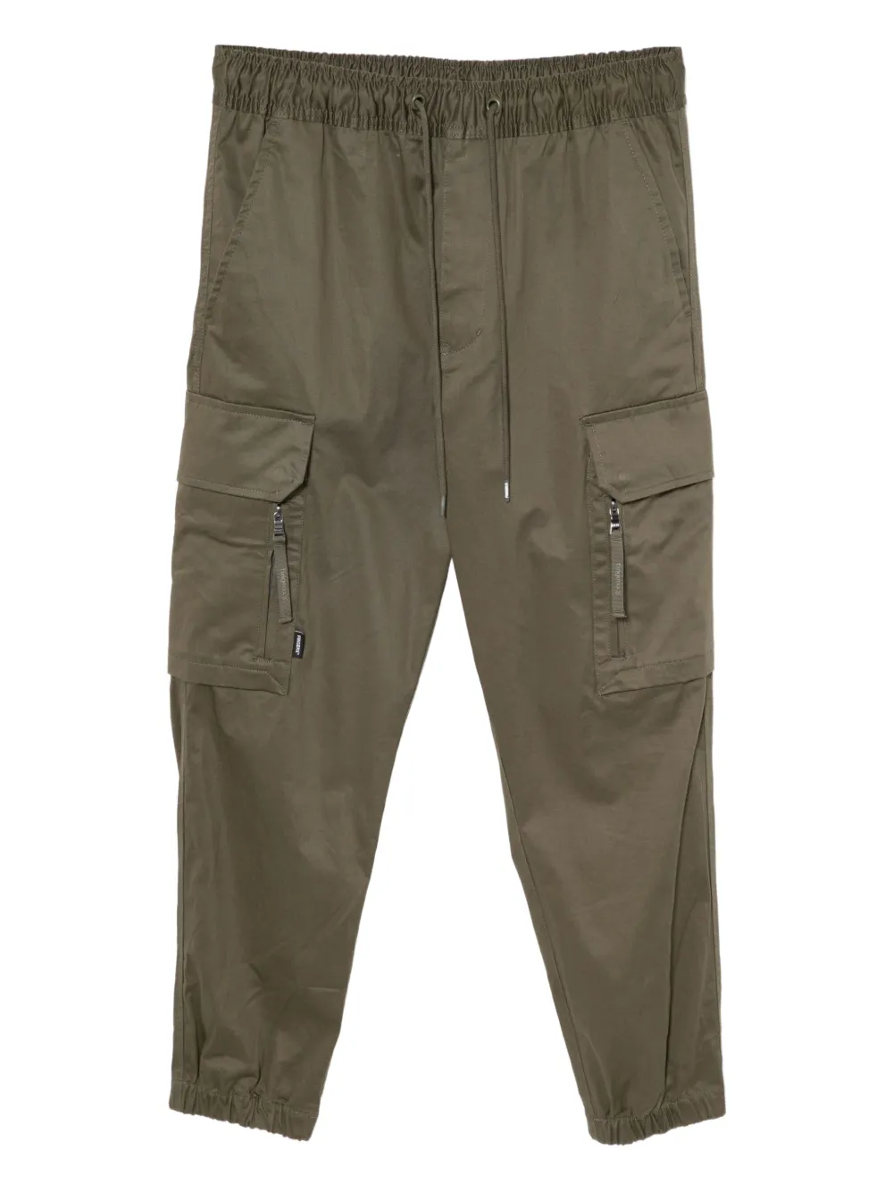 FINGERCROXX logo-patched cargo pants | Green | Image 1