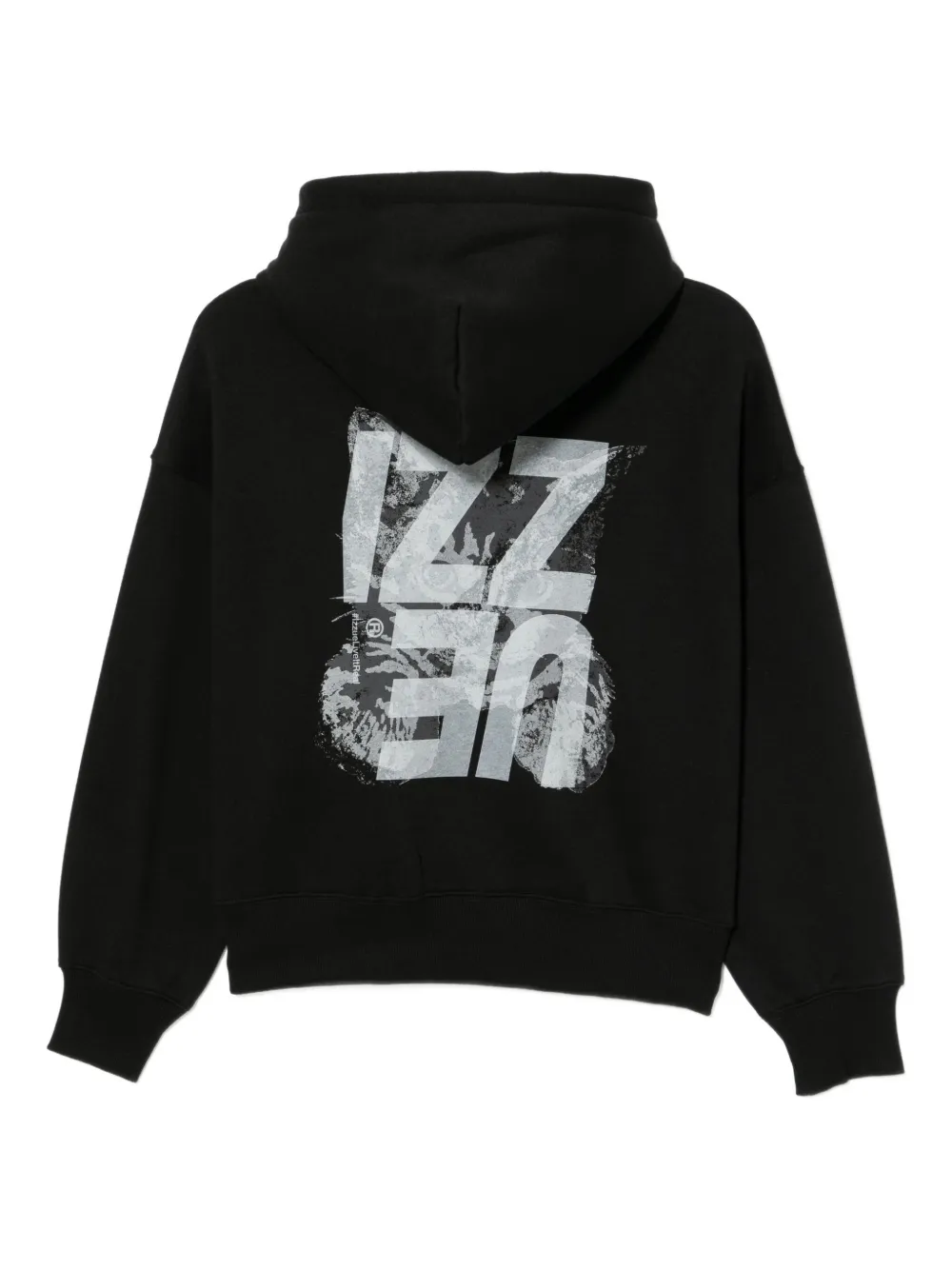 Izzue Hoodie met print - Zwart
