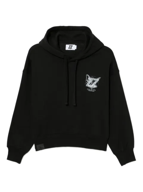 izzue printed hoodie