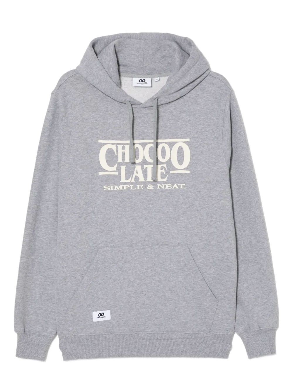 CHOCOOLATE logo-embossed hoodie | Grey | Image 1