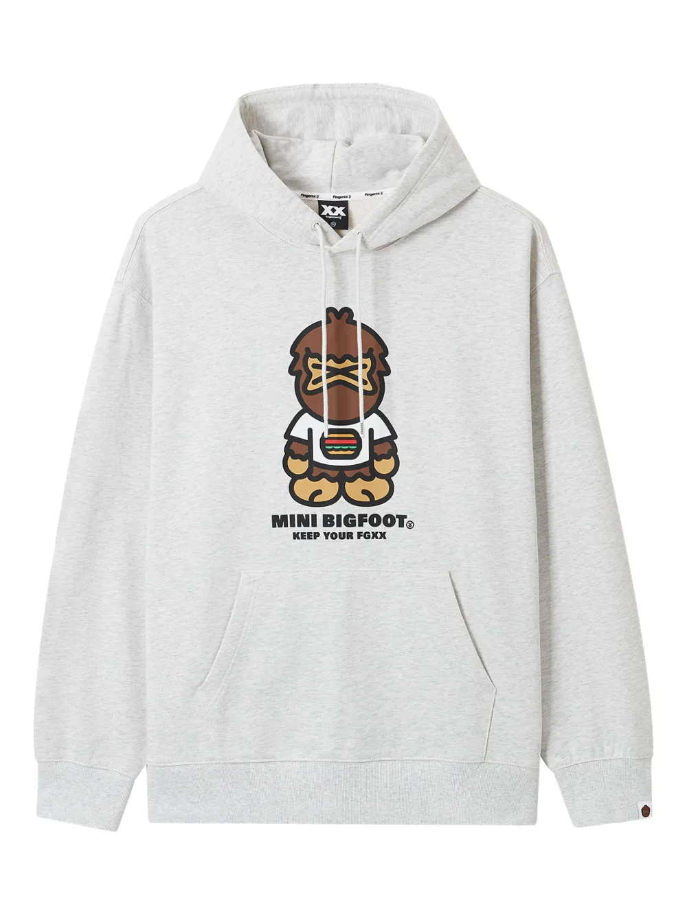 Fingercroxx Graphic-print Hoodie In Gray
