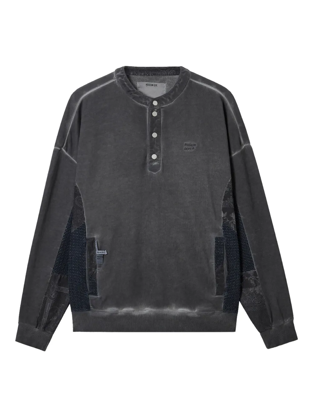 Musium Div. Panelled Sweatshirt In Gray