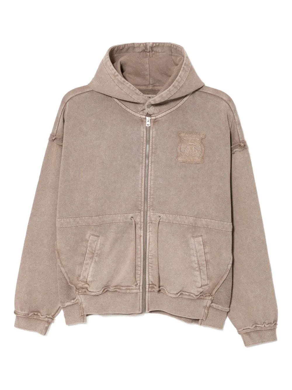 Musium Div. logoed cotton hoodie | Brown | Image 1