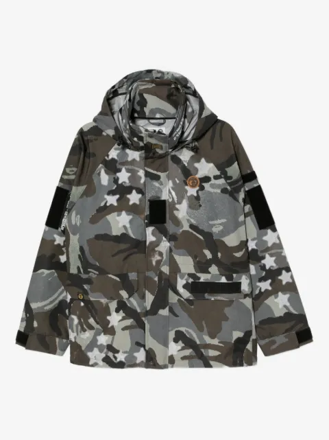 AAPE BY *A BATHING APE® chamarra con parche del logo
