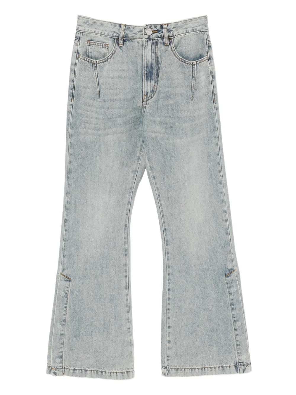 b+ab button-hem bootcut jeans | Blue | Image 1