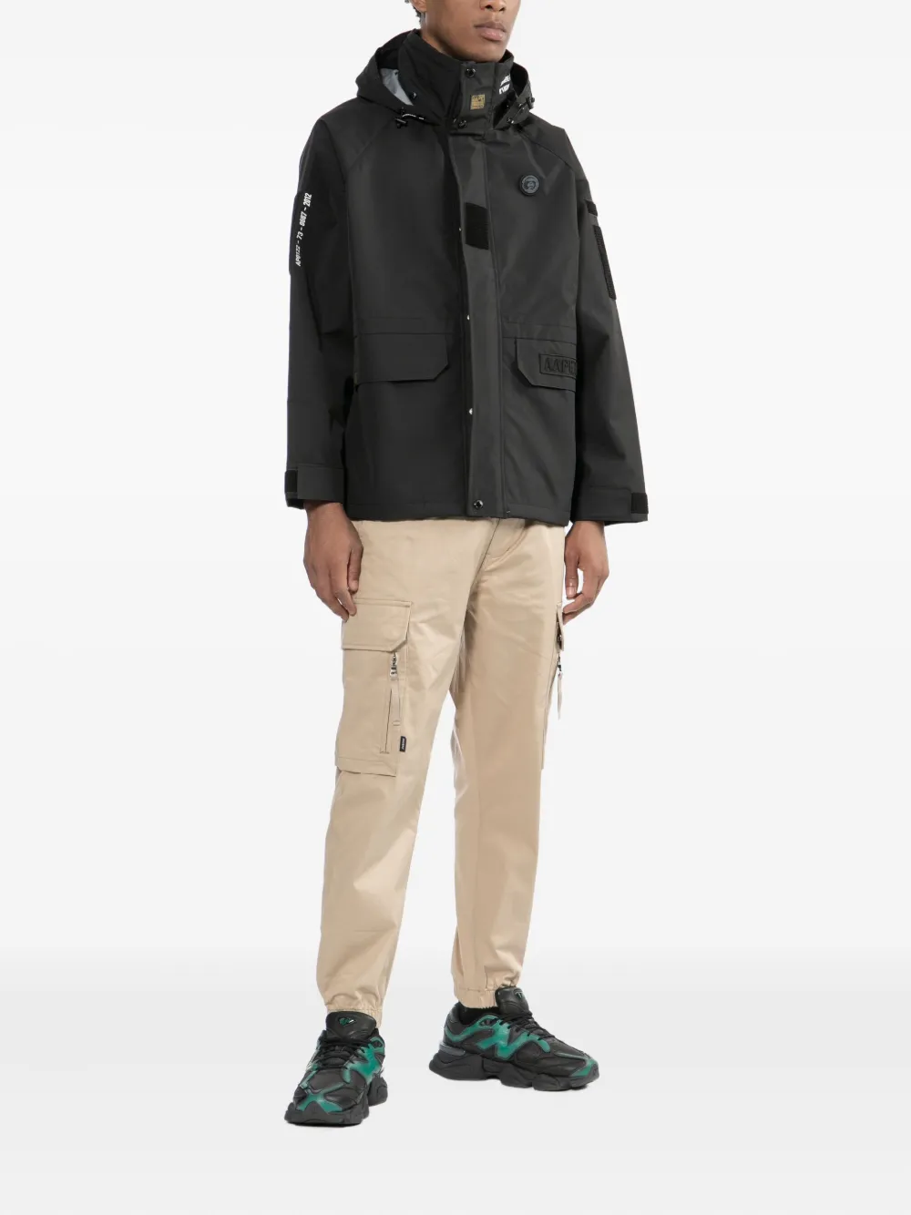 AAPE BY *A BATHING APE® chamarra con parche del logo | Chamarras deportivas y rompevientos | Image 2