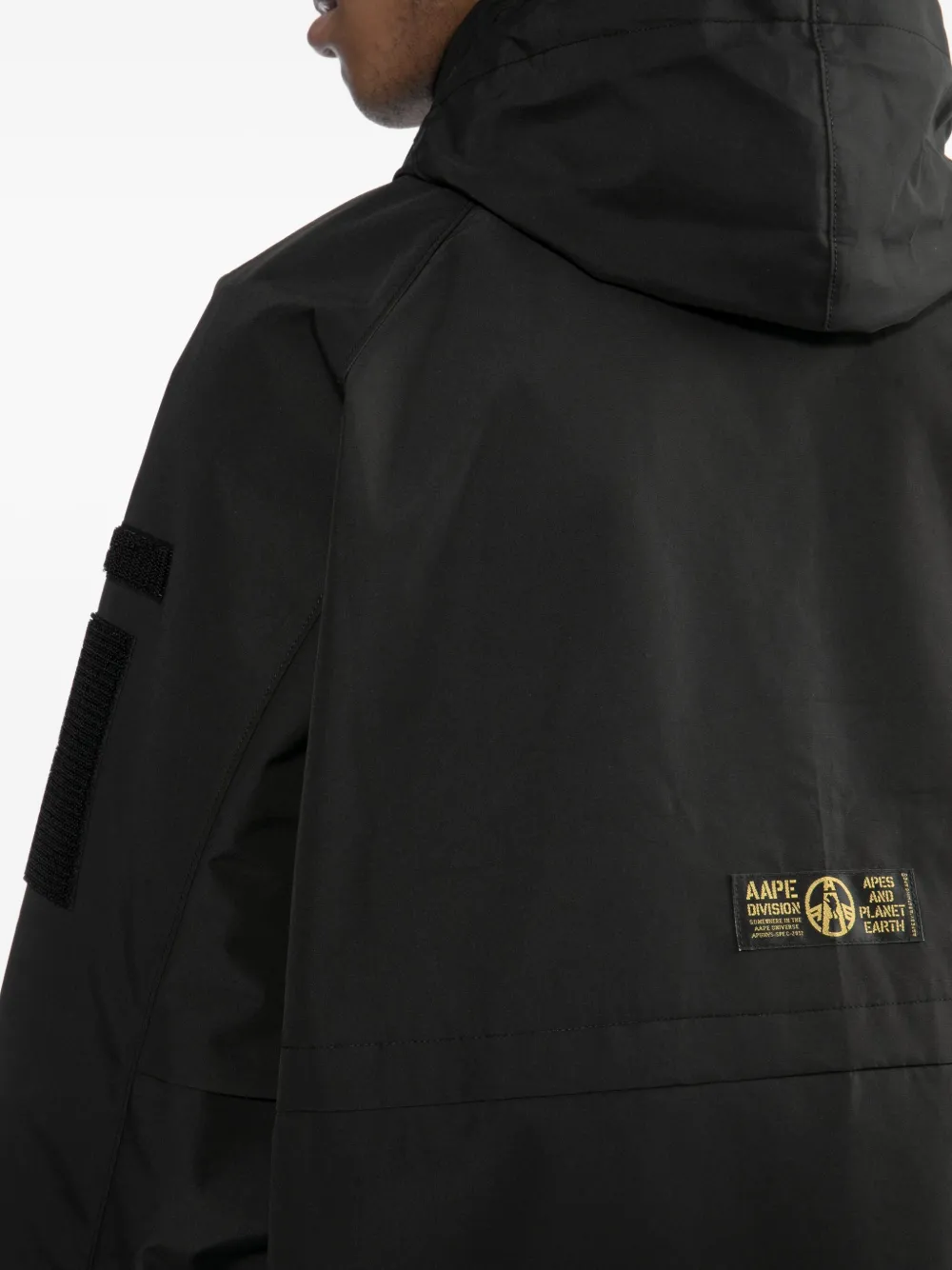 AAPE BY *A BATHING APE Jack met logopatch Zwart