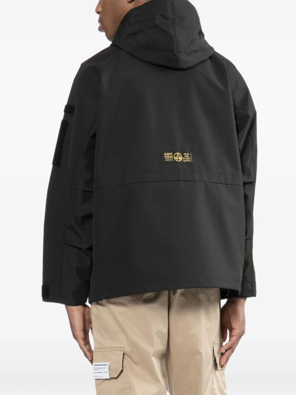 AAPE BY *A BATHING APE Jack met logopatch Zwart