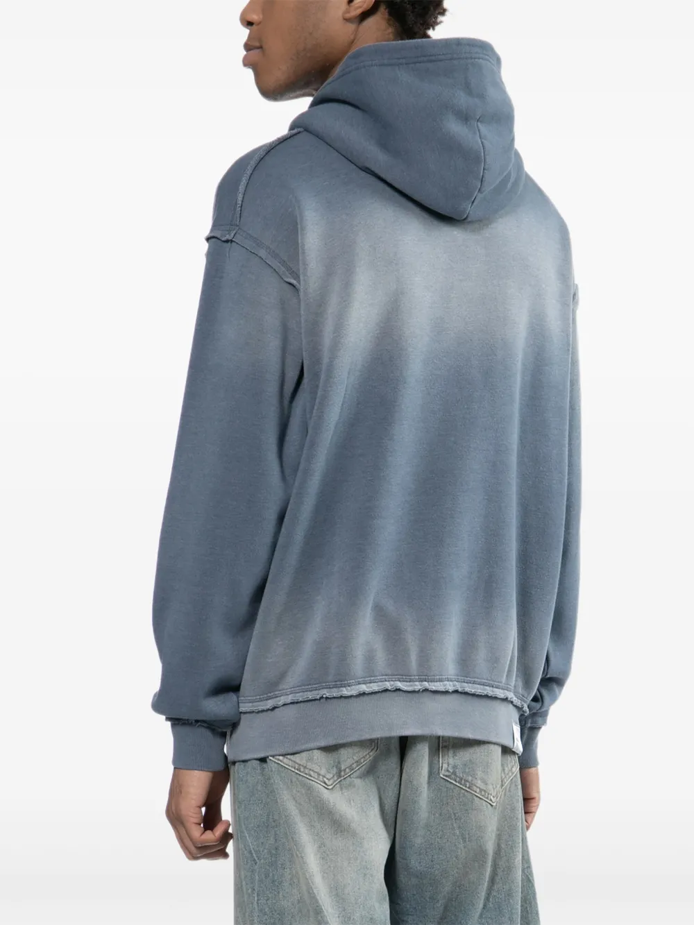 izzue Hoodie met geborduurd logo Blauw