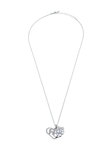 Aigner Vintage crystal heart necklace