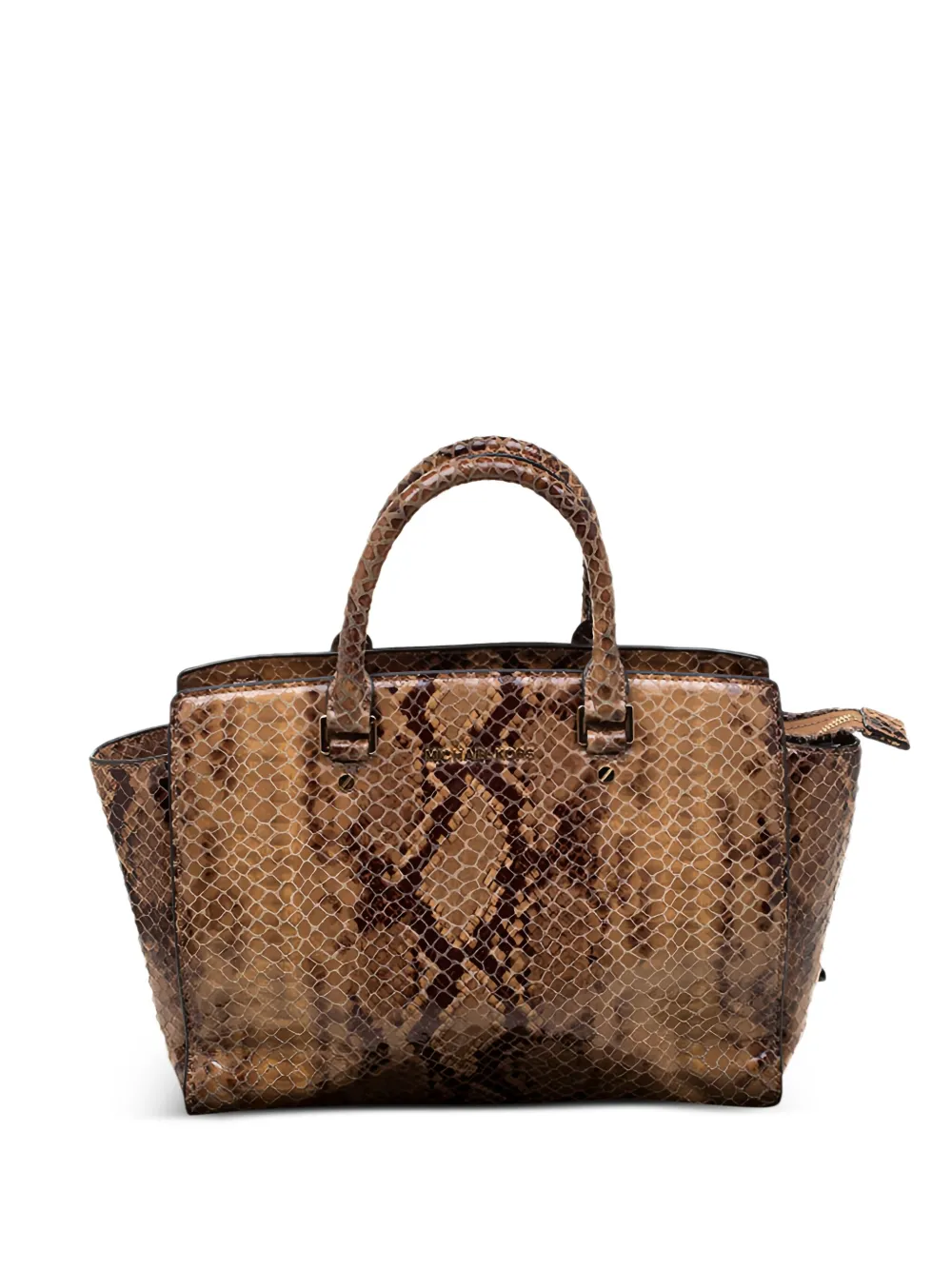 Michael Michael Kors Selma python-embossed tote bag | Brown | Image 1