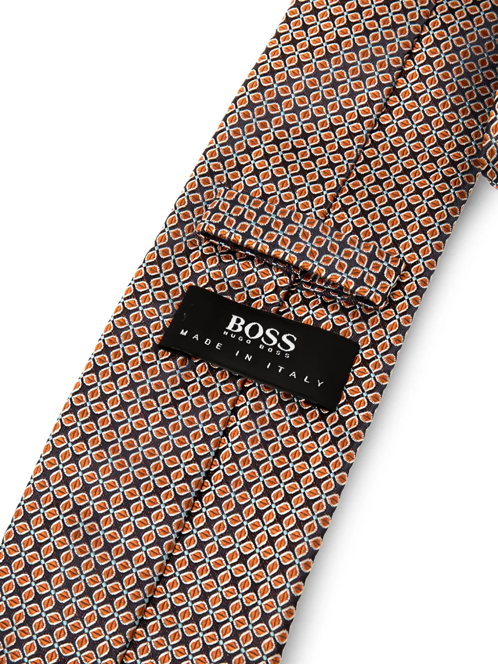 BOSS geometric-pattern silk tie | Image 2