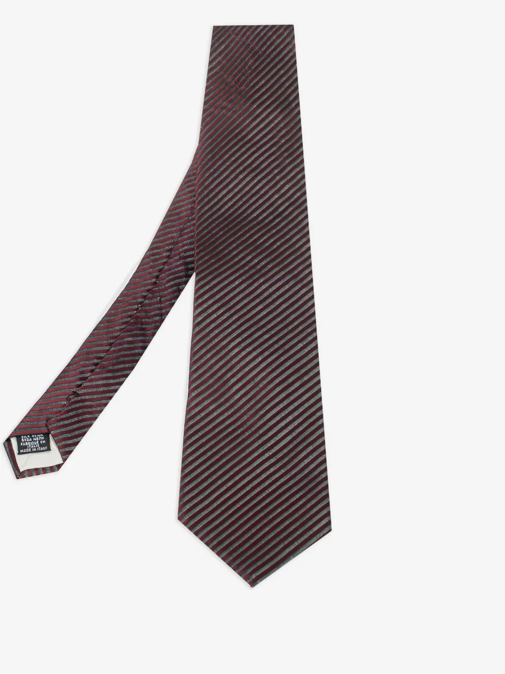 BOSS corbata de seda con rayas estampadas | rojo | Image 1