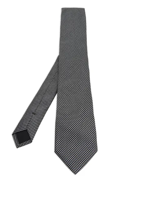 BOSS corbata con motivo geométrico