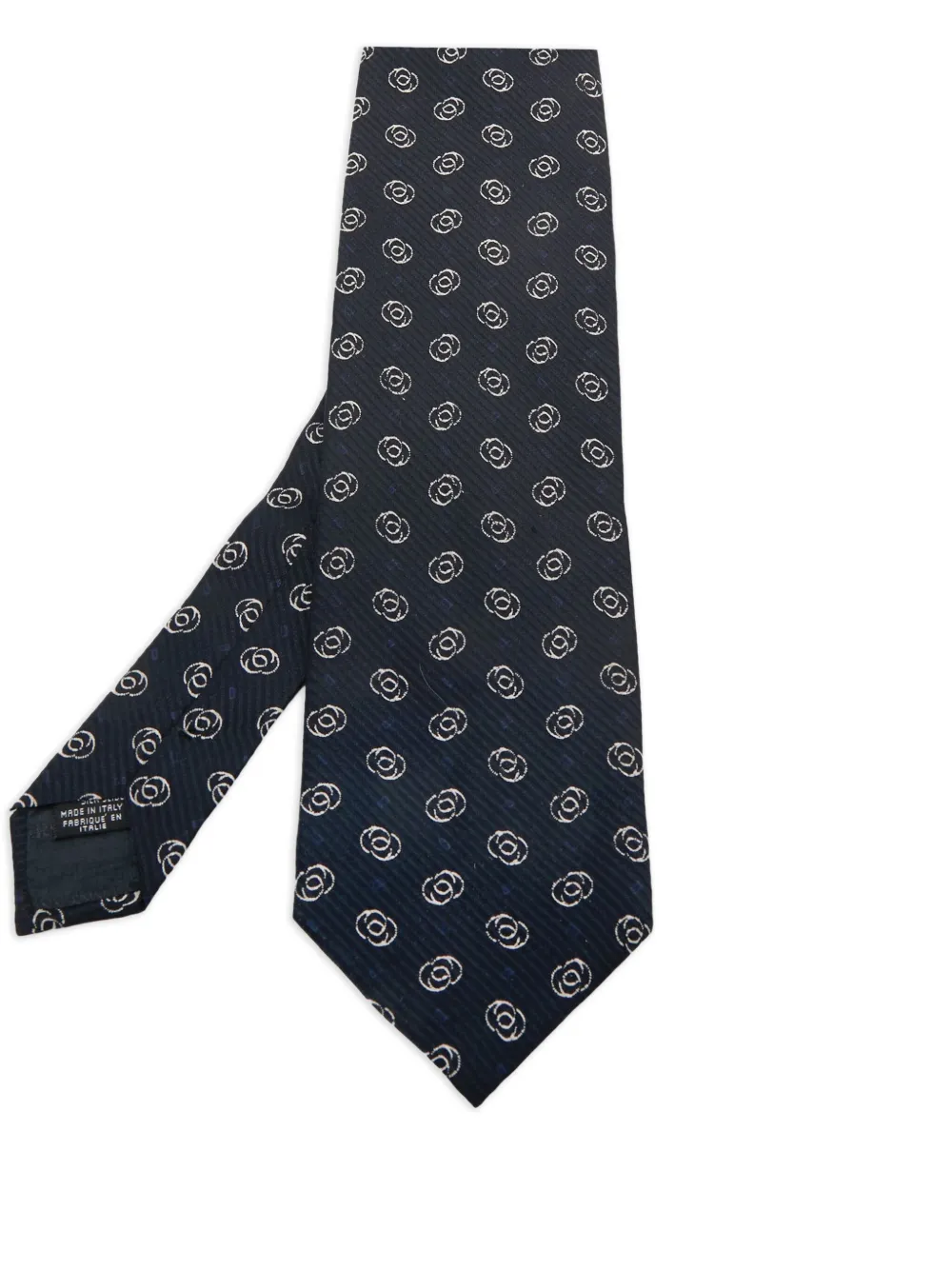 Giorgio Armani Pre-Owned geometric-pattern tie | Blue | Image 1