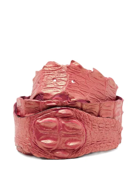 Roberto Cavalli crocodile-motif belt