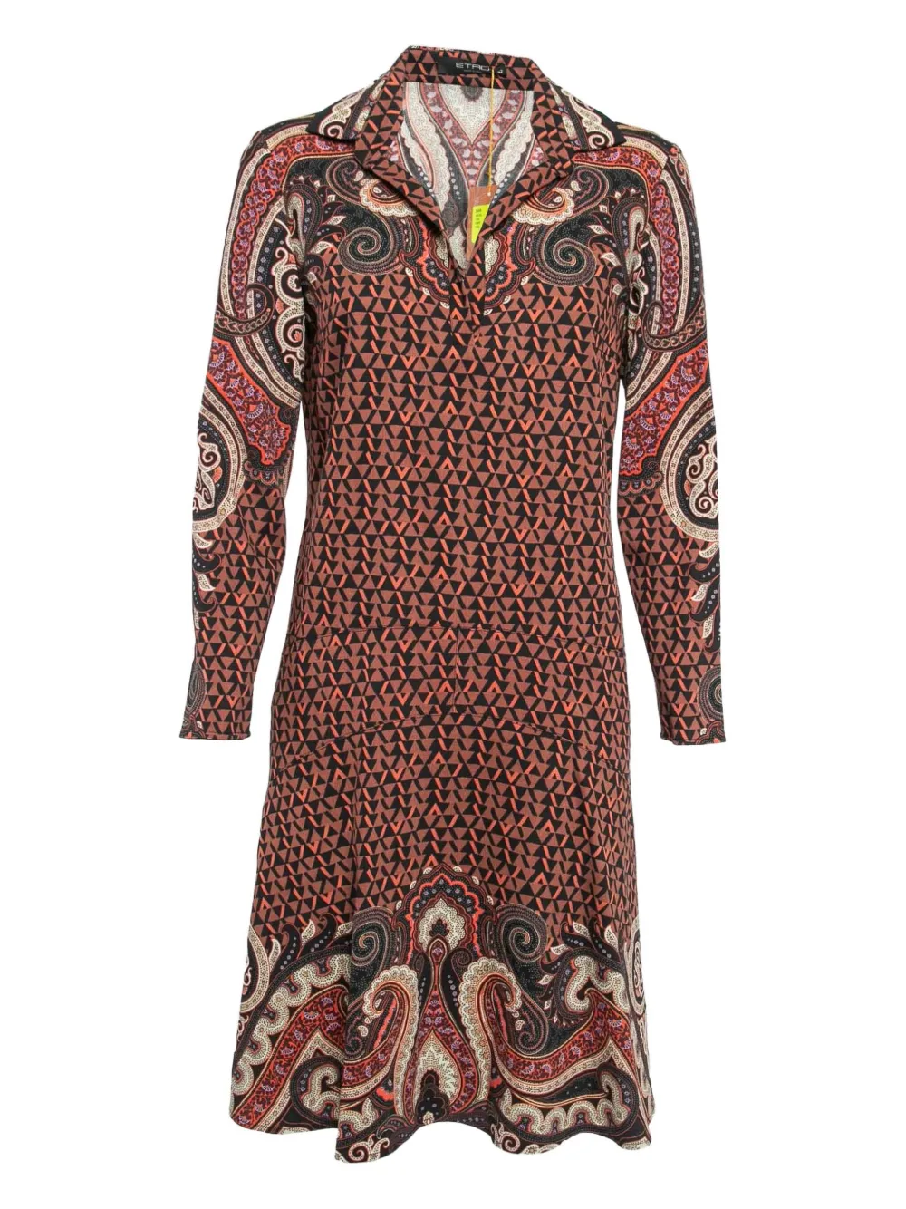 Etro Pre-Owned Abito corto con stampa paisley - Arancione