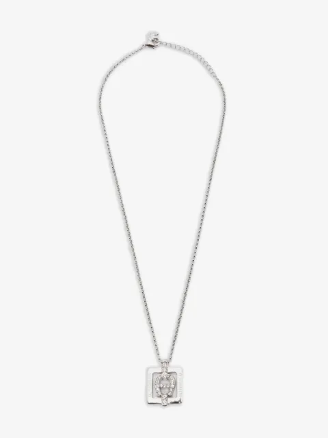 Aigner Kids collar con dije cuadrado de cristal