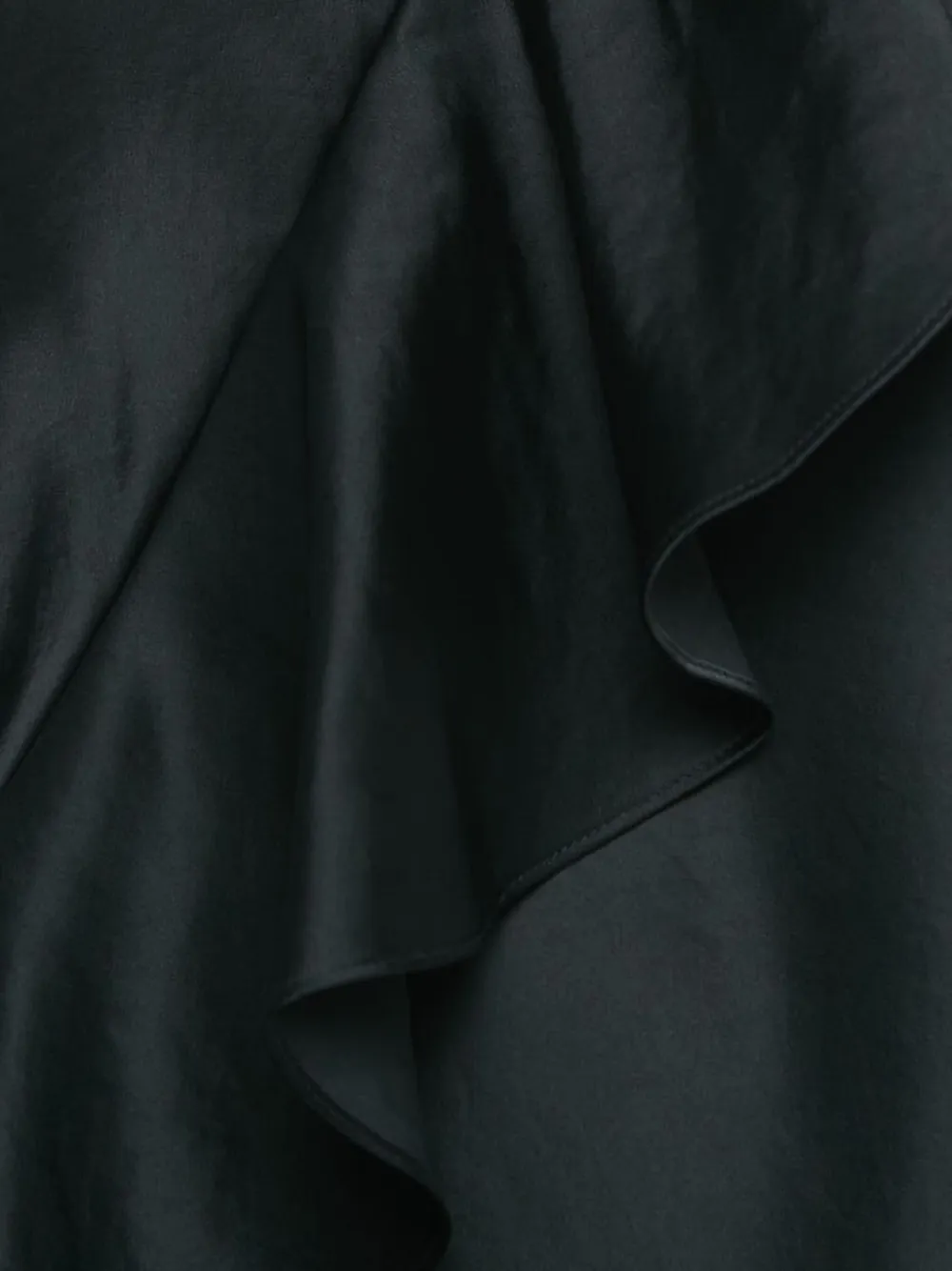 DVF Diane von Furstenberg Satijnen jurk met ruches - Zwart