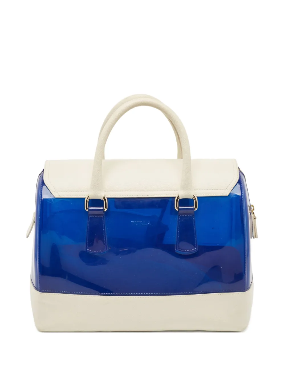 Pre-owned Furla Candy Satchel Bag In Blue