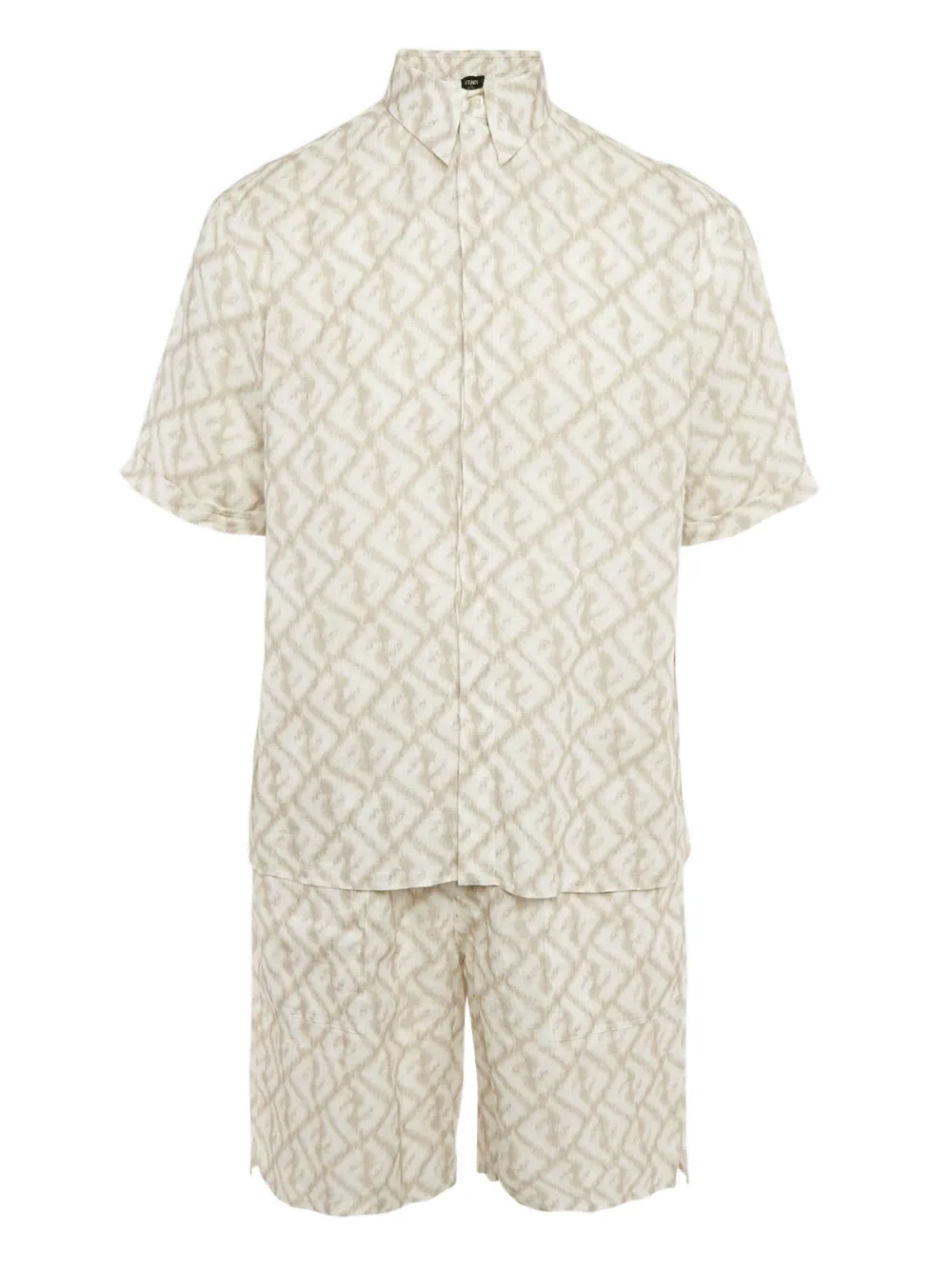 Fendi Pre-Owned geometric-print linen set | Neutrals | Image 1