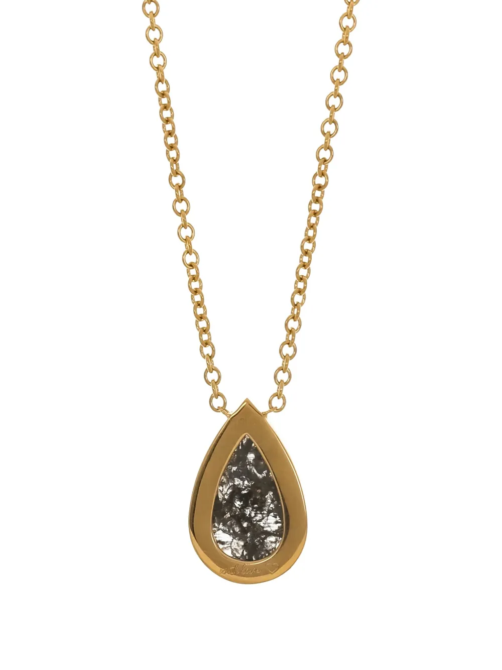 Nimo With Love 18k Yellow Gold The Bezel Diamond Necklace In Gold
