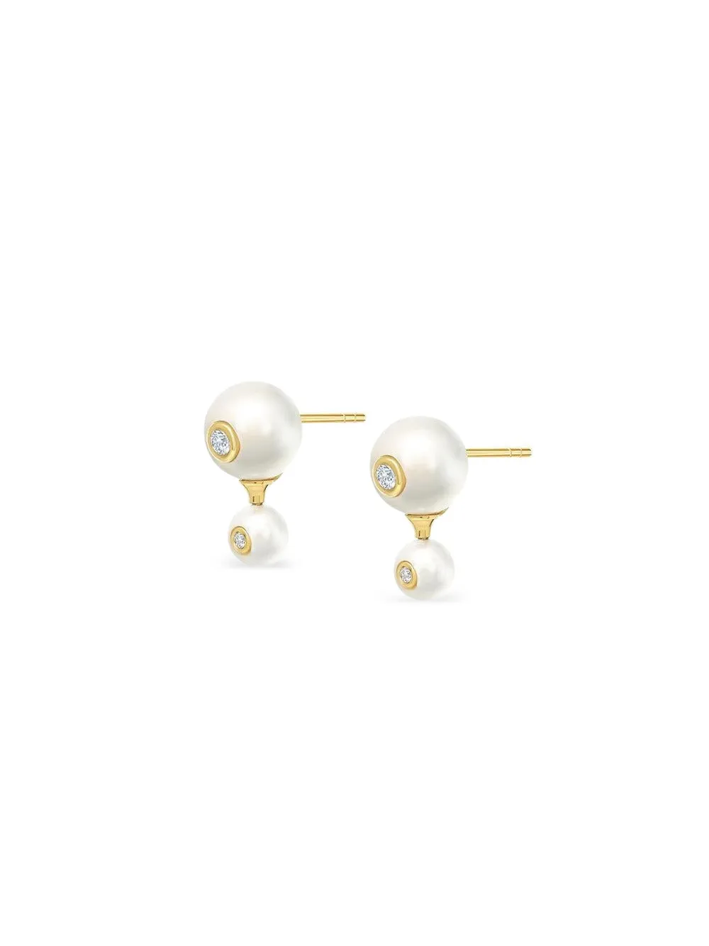 State Property 18k Yellow Gold Nemara Pearl Earrings In Gold