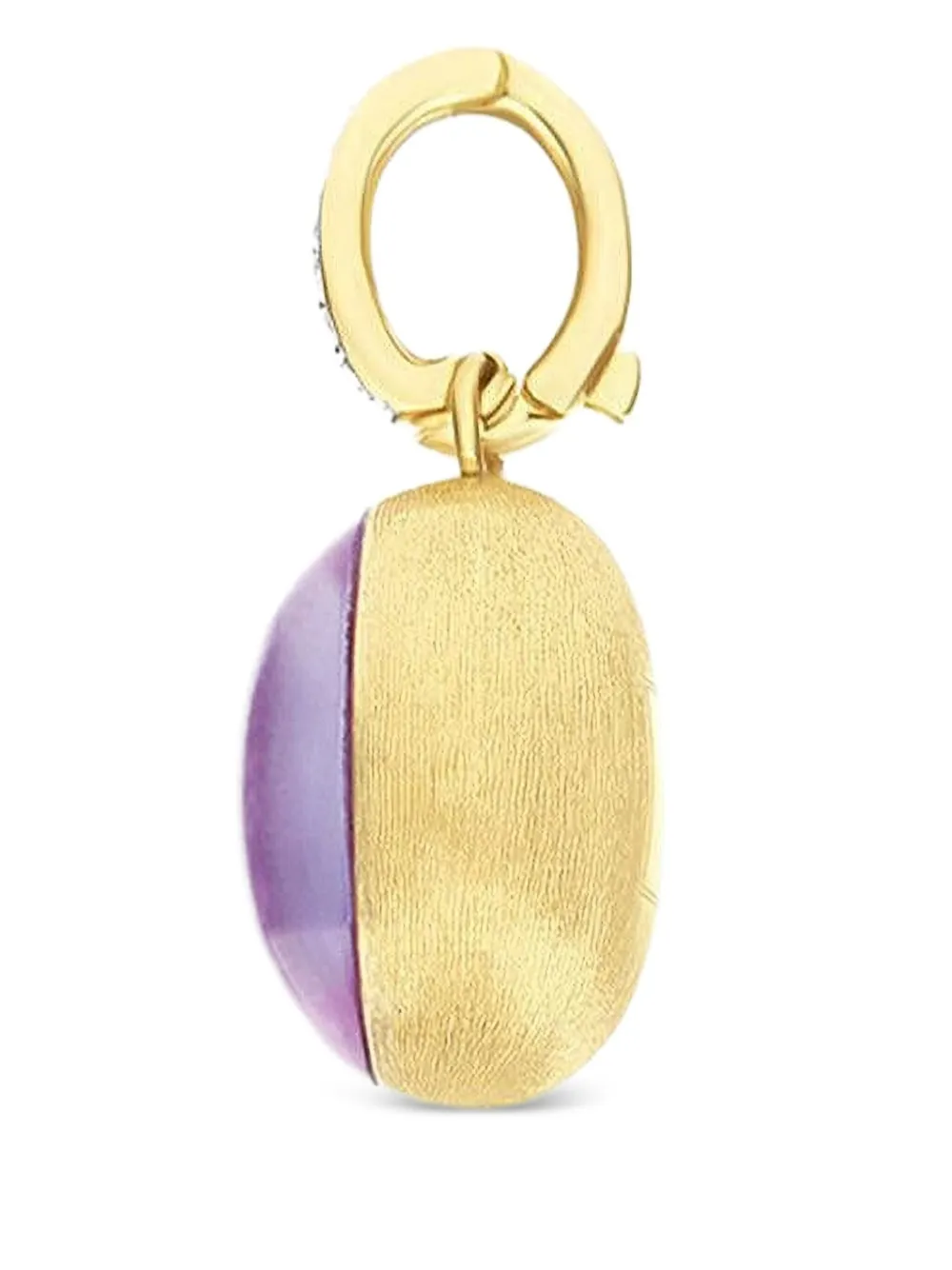 Nanis 18k Yellow Gold Lepidolite Necklace Charm In Purple
