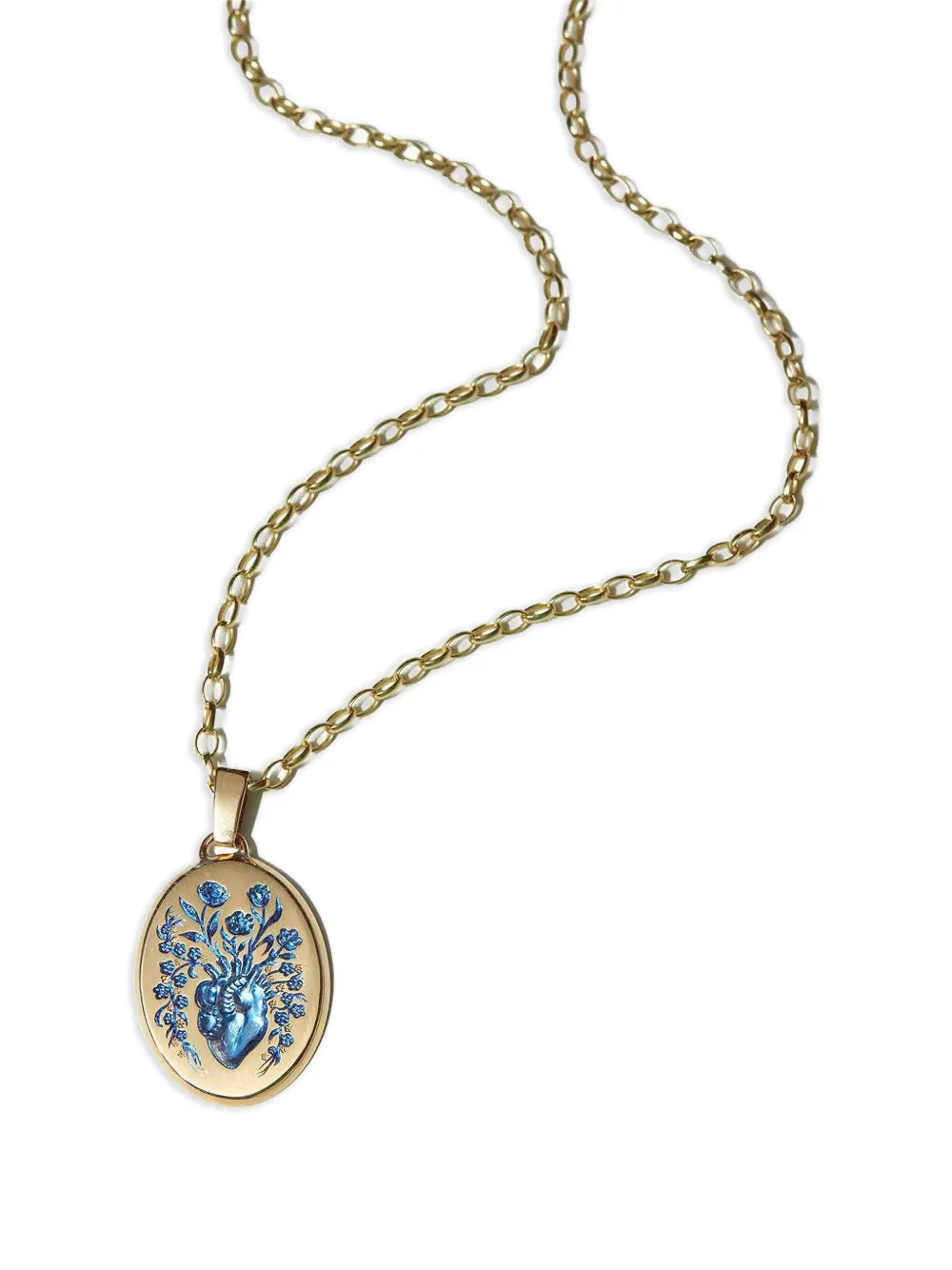Castro Smith 9k Yellow Gold Heart-motif Pendant In Gold