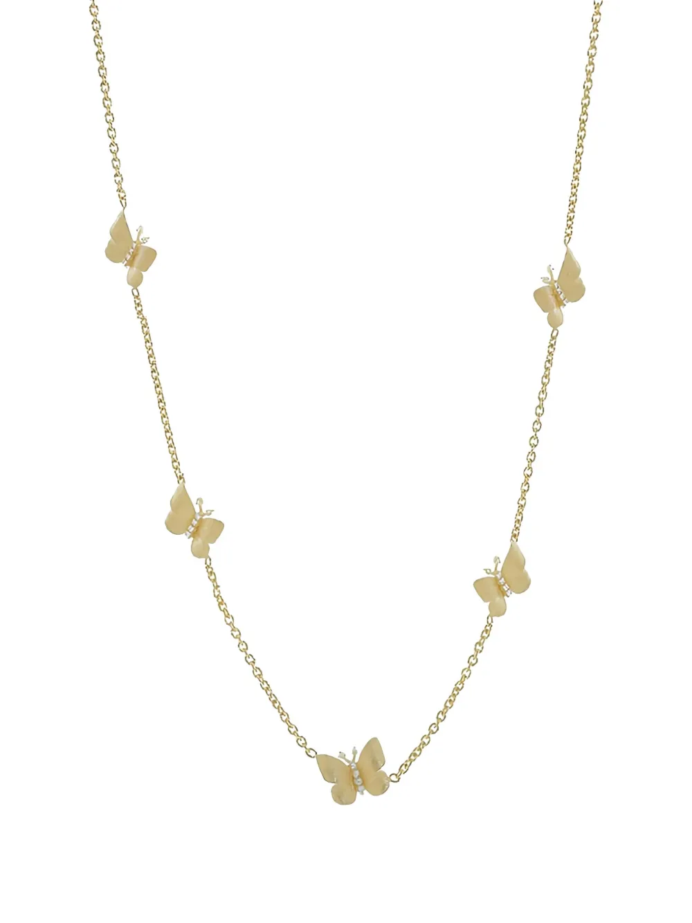 Tanya Farah Collana Five Station in oro giallo 18 carati con diamanti