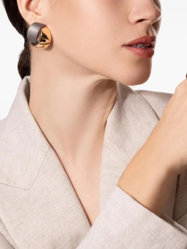 VHERNIER 18Kローズゴールド ピアス | ピンク | FARFETCH JP