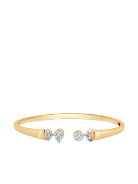 Sara Weinstock 18K yellow gold Unity diamond cuff bracelet