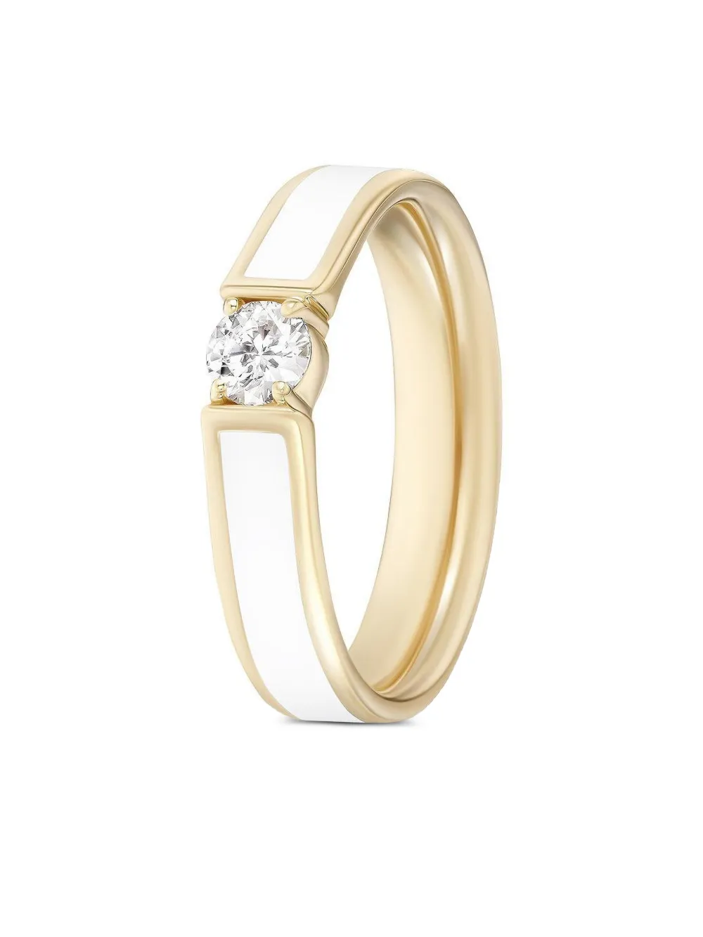 Melissa Kaye Anello Honey in oro giallo 18 carati con diamanti