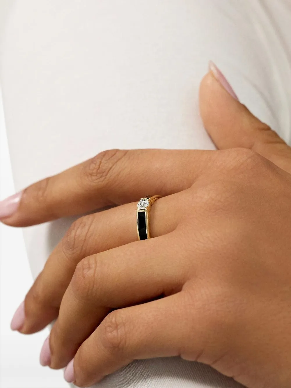  Melissa Kaye 18k Yellow Gold Honey Diamond Ring 
