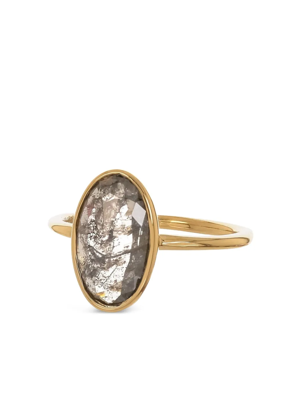 Nimo With Love 18k Gold Diamond Skinny Ring In Gold
