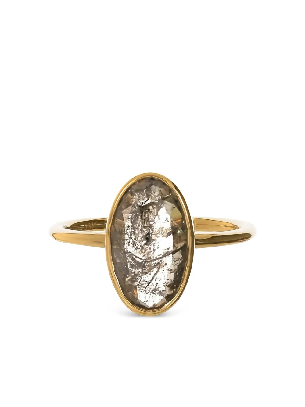Nimo With Love 18k Gold Diamond Skinny Ring In Gold