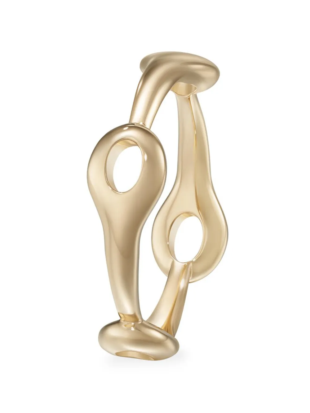 Melissa Kaye Anello Lola Needle piccolo in oro giallo 18 carati