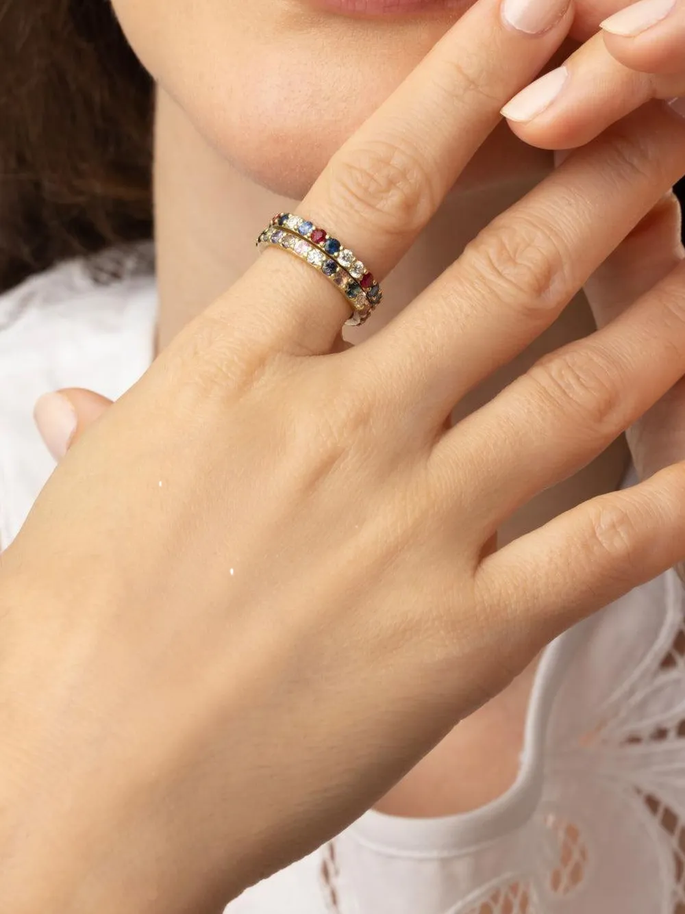 Jared Lehr 18k Yellow Gold Diamond And Spinel Ring In Gold